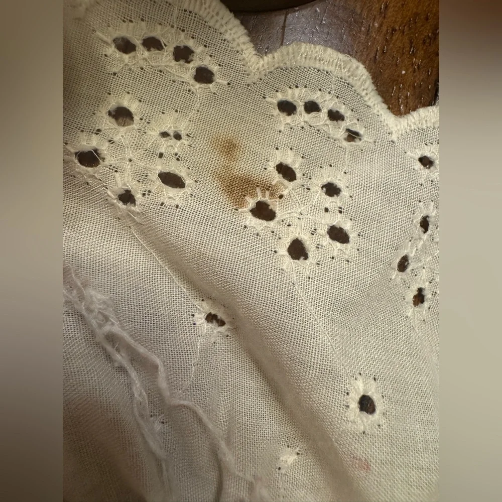 Vintage Daisy Kingdom Bunny Rabbit Nursery Crib Quilt Blanket Eyelet Lace Trim